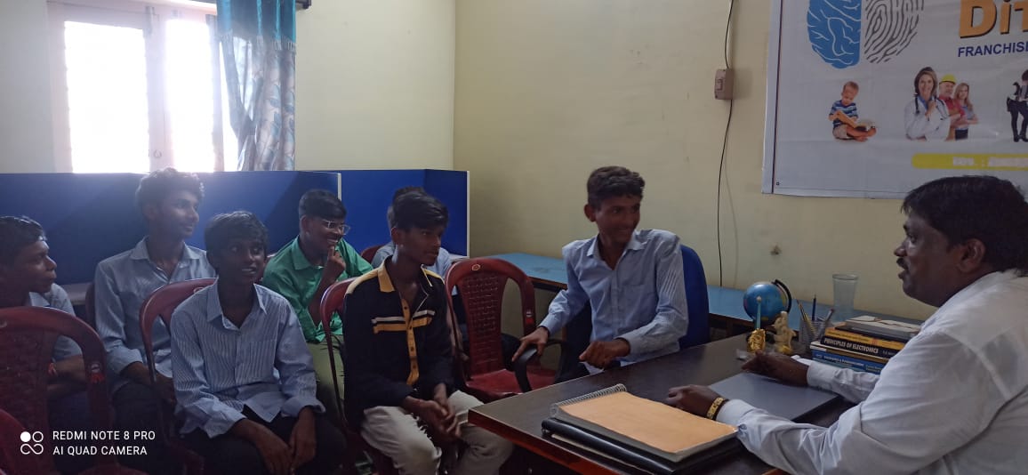 Students studying